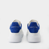 Oversize Sneakers - Alexander McQueen - Leather - White/Blue