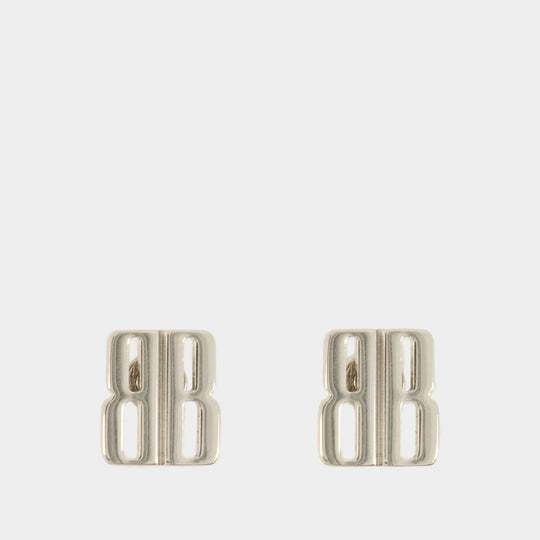 Nano Stud Xs Earrings - Balenciaga - Metal - Silver