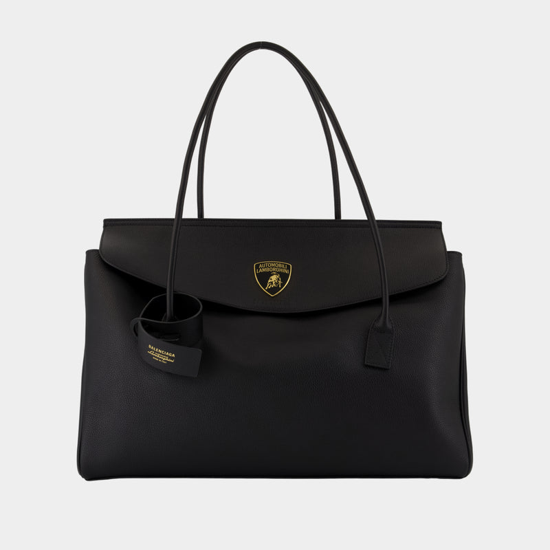 Carrie Purse - Balenciaga - Leather - Black
