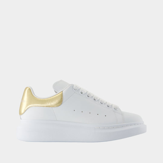 Oversized Sneakers - Alexander McQueen - Leather - White