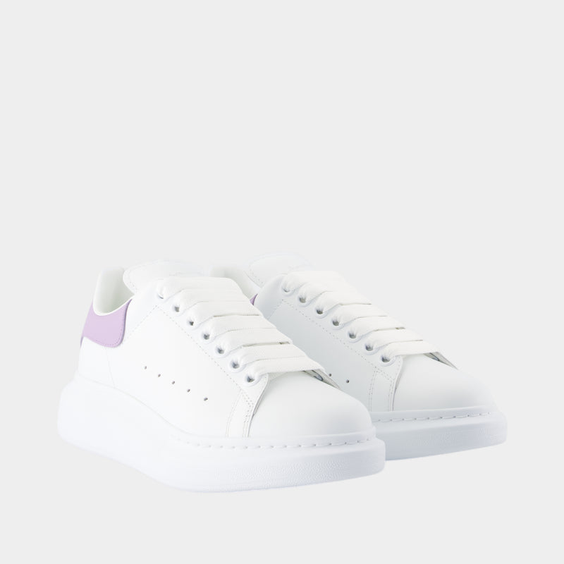Oversized Sneakers - Alexander McQueen - Leather - White