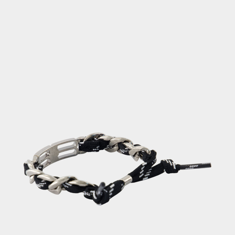Bb Icon Lace Bracelet - Balenciaga - Metal - Black