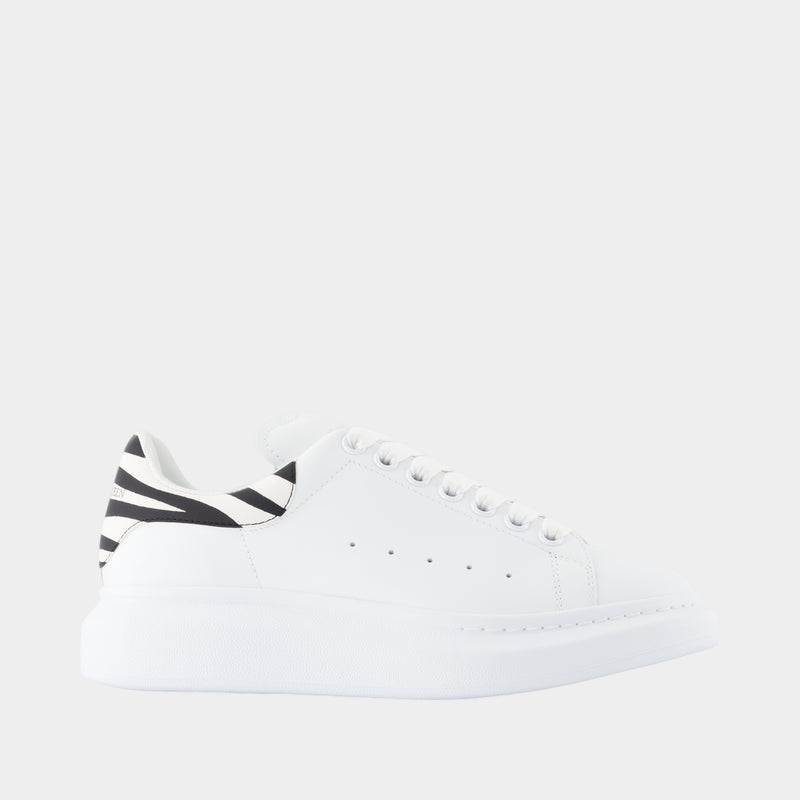 Oversized Sneakers - Alexander McQueen - Leather - White