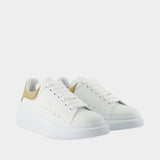 Oversized Sneakers - Alexander McQueen - Leather - Beige