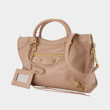 Le City M Handbag - Balenciaga - Leather - Beige
