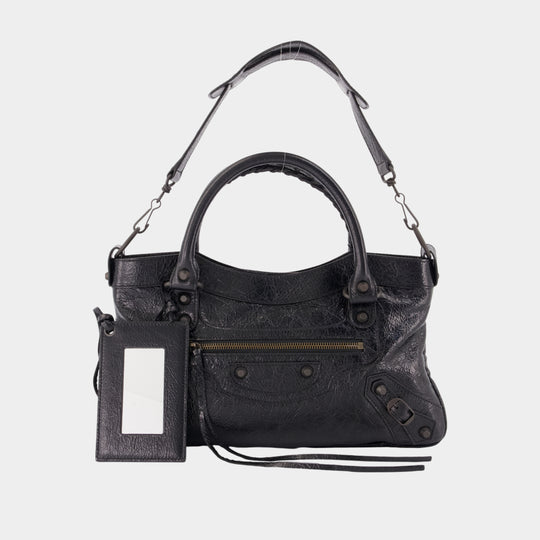 Le City First Shoulder Bag - Balenciaga - Leather - Black