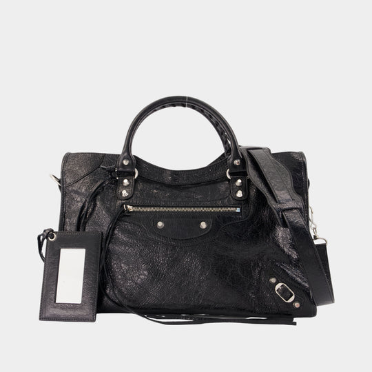 Le City Bag M - Balenciaga - Leather - Black