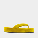 Jet Lag Sandals - Balenciaga - Velvet - Yellow