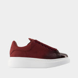 Oversized trainers - Alexander McQueen - Leather - Burgundy