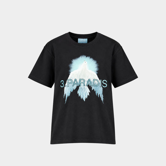 Aurora Dove T-Shirt - 3.PARADIS - Cotton - Black