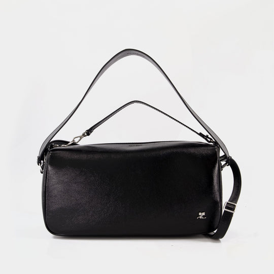 Three Sixty Shoulder Bag - Courreges - Leather - Black