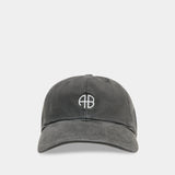 Jeremy Baseball Cap - ANINE BING - Cotton - Grey