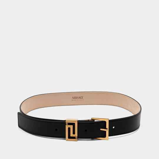 H..30 Belt - Versace - Leather - Black