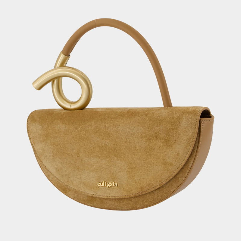 Azariah Top Handle Bag - Cult Gaia - Leather - Beige