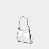 Linda Shoulder Bag - Staud - Leather - Silver