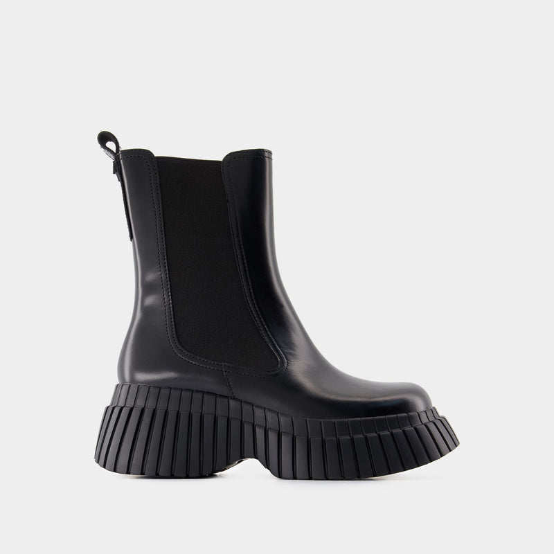 Barcelona Ankle Boots - Camper - Leather - Black