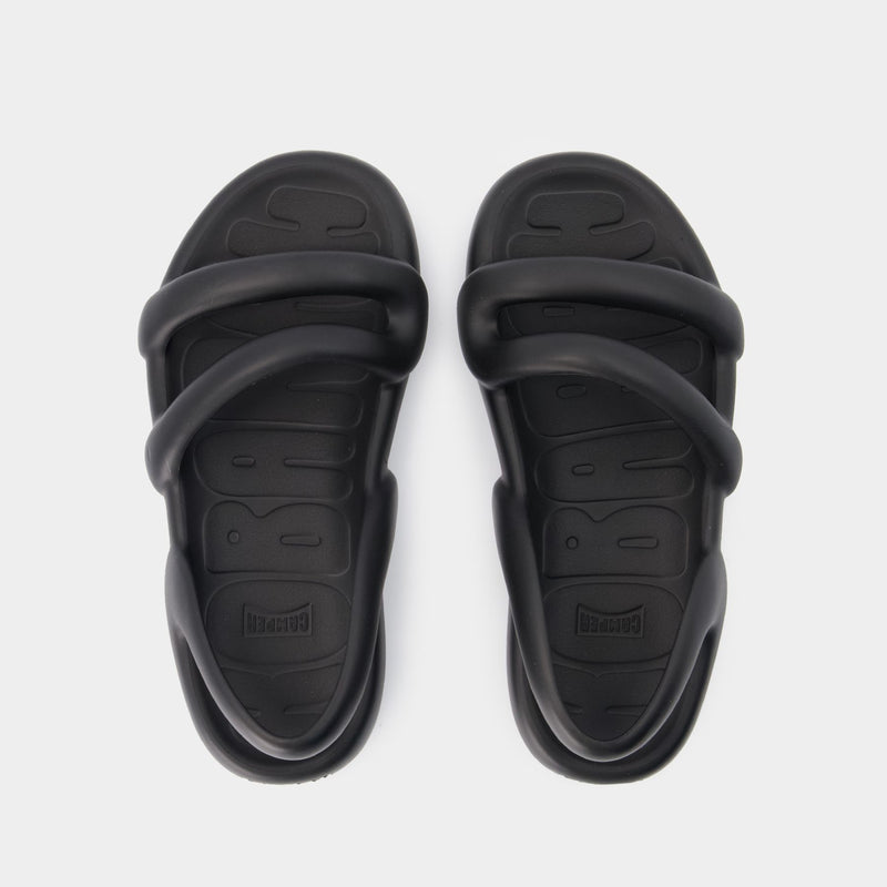 Kobarah Flat Negro Sandals - Camper - Synthetic - Black