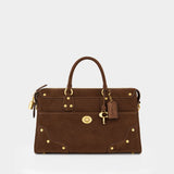 Rhyder Satchel 38 Purse - Coach - Leather - Brown