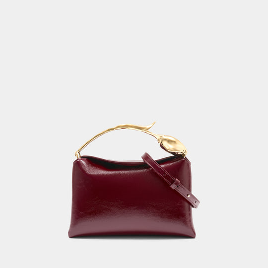 Medium Bloom Bag - ERDEM - Leather - Burgundy