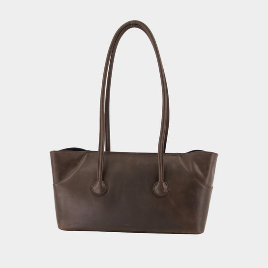 Boat Large Shoulder Bag - Margesherwood - Leather - Brown