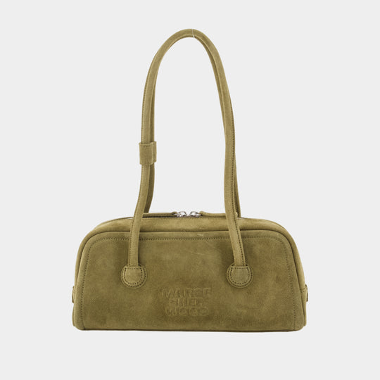 Soft Boston Ew Shoulder Bag - Margesherwood - Leather - Khaki