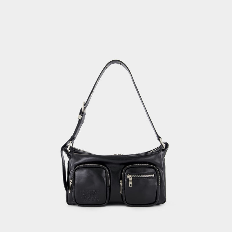 Outpocket Shoulder Bag - Margesherwood - Leather - Black