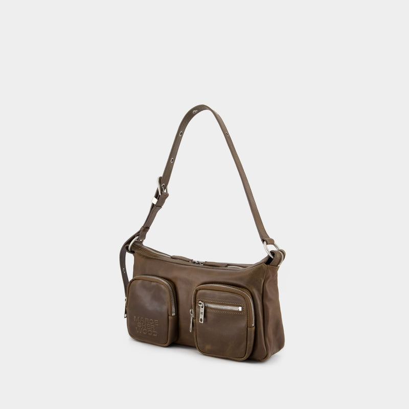 Outpocket Shoulder Bag - Margesherwood - Leather - Brown