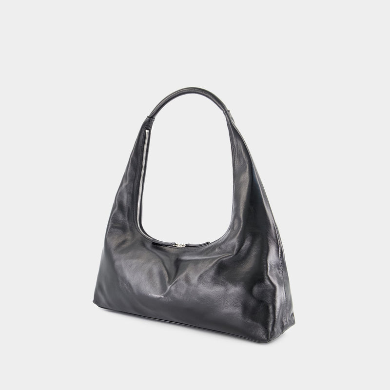 Large Shoulder Bag - Margesherwood - Leather - Black