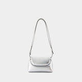 Folder Mini Crossbody - Osoi - Leather - Silver