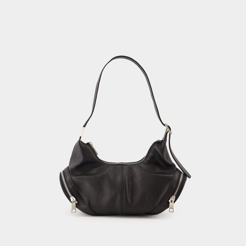 Cargo Shoulder Bag - Osoi - Leather - Black