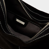 Mid Hobo Brocle Shoulder Bag - Osoi - Leather - Denim Black
