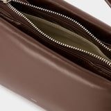 Pillow Mini Shoulder Bag - Osoi - Leather - Choco Brown