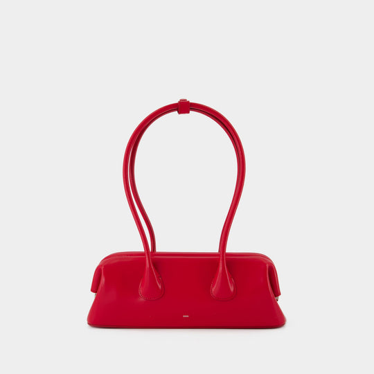 Boat Wide Mini Shoulder Bag - Osoi - Leather - Red