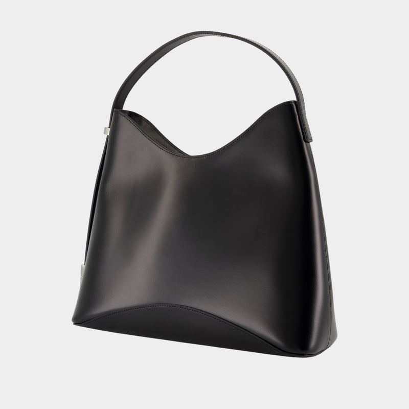 Egg Shoulder Bag - Osoi - Leather - Black