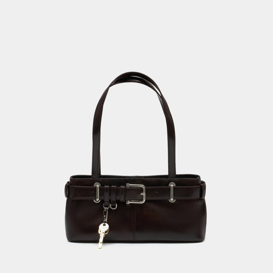 Shoulder Brocle Mini Bag - Osoi - Leather - Brown
