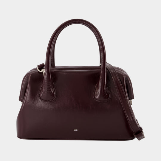 Boat Brot Handbag - Osoi - Leather - Bordeaux