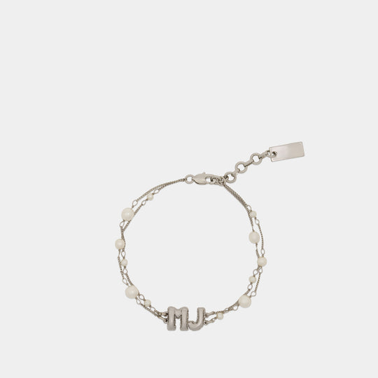 Mj Balloon Pearl Bracelet - Marc Jacobs - Metal - Silver