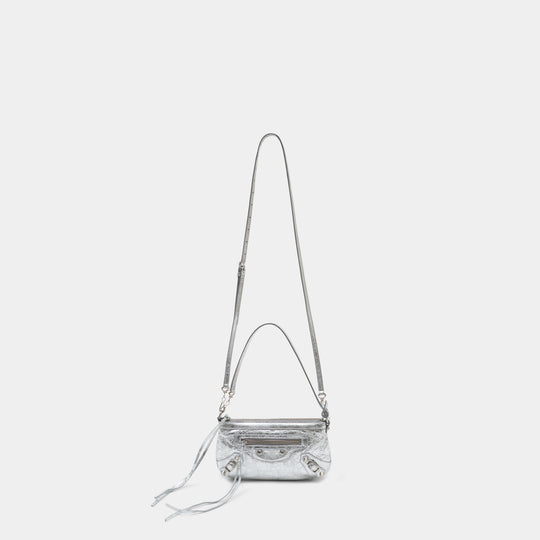 Le City Crossbody - Balenciaga - Leather - Silver