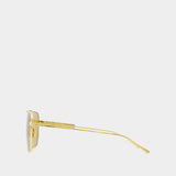 Bv1012s Sunglasses - Bottega Veneta - Metal - Gold