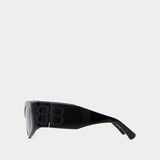 Bb0321s Sunglasses - Balenciaga - Acetate - Black