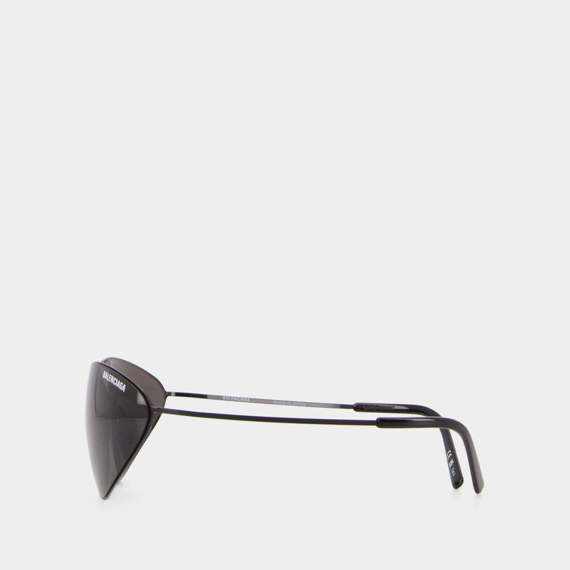 Bb0350s Sunglasses - Balenciaga - Metal - Black