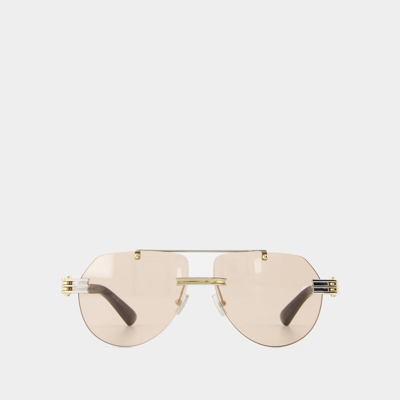 Bv1342s Sunglasses - Bottega Veneta - Metal - Silver