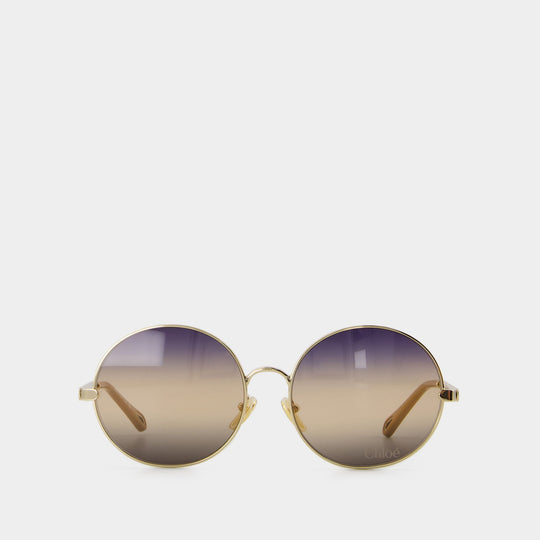 Ch0281s Sunglasses - Chloé - Metal - Gold