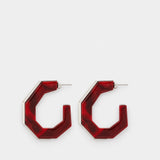 Large Hoops Earrings - Isabel Marant - Synthetic - Silver