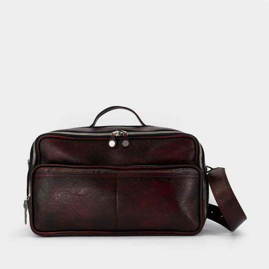 Camero Duffle Old Shoulder Bag - Acne Studios - Leather - Burgundy