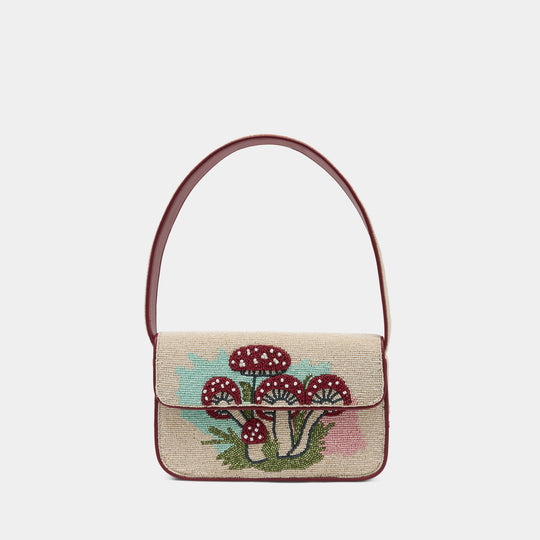 Tommy Beaded Shoulder Bag - Staud - Viscose - Multicolor