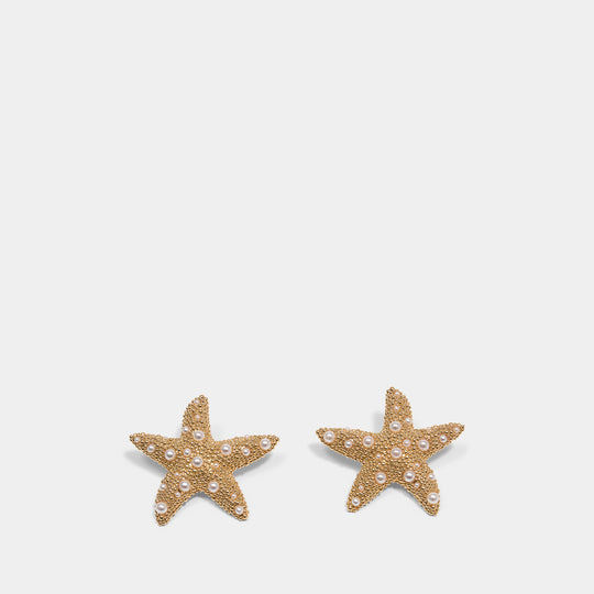 Sea Star Earrings - SELF PORTRAIT - Metal - Gold