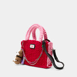 Bulldog Charm Purse - Charles Jeffrey Loverboy - Cotton - Red