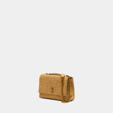 The Slim Dual Chain Shoulder Bag - Marc Jacobs - Leather - Beige