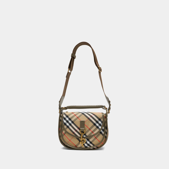 Ll Small B Clip Messenger Crossbody - Burberry - Synthetic - Multicolor